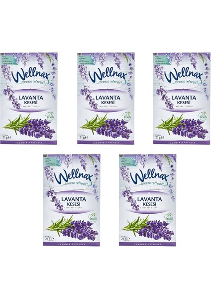 Dolap Çekmece, Oda ve Araç Kokusu - Lavanta Kesesi 5 Adet