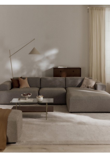 Molly Köşe Koltuk Kırık Beyaz Keten Sağ/sol Köşe 290X180