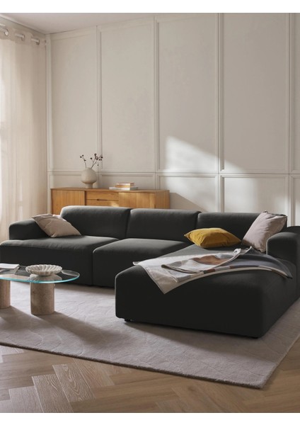 Molly Köşe Koltuk Kırık Beyaz Keten Sağ/sol Köşe 290X180