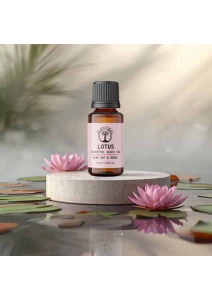 Saf Lotus Çiçeği Kokusu Aromaterapi ve Ortam Yağı 10ML