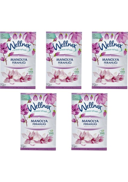 Dolap Çekmece, Oda ve Araç Kokusu - Manolya Ferahlığı 5 Adet