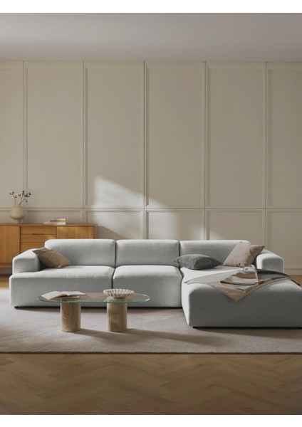 Molly Köşe Koltuk Kırık Beyaz Keten Sağ/sol Köşe 290X180