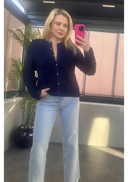 Lacivert Bürümcük Hırka modelleri