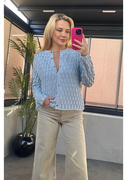 Mavi Bürümcük Hırka fırsatları