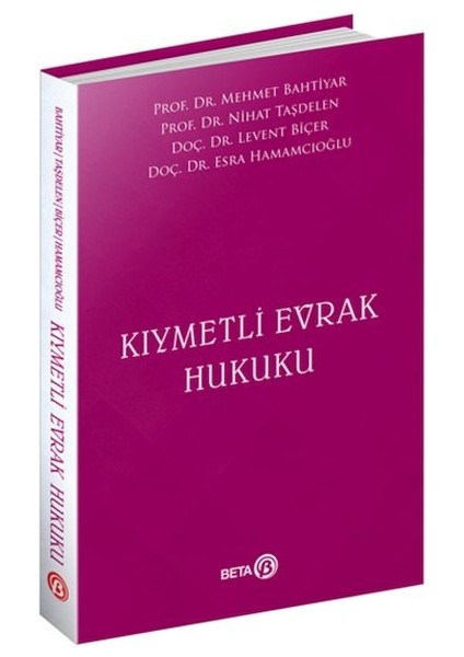 Kıymetli Evrak Hukuku