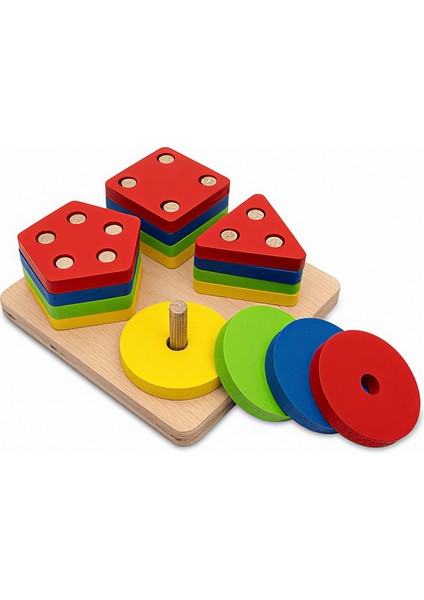 4’lü Bultak Ahşap Geometrik Şekiller modelleri