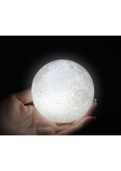 3D Ay Gece Lambası Dekoratif Küre LED Başucu Lambası fırsatları