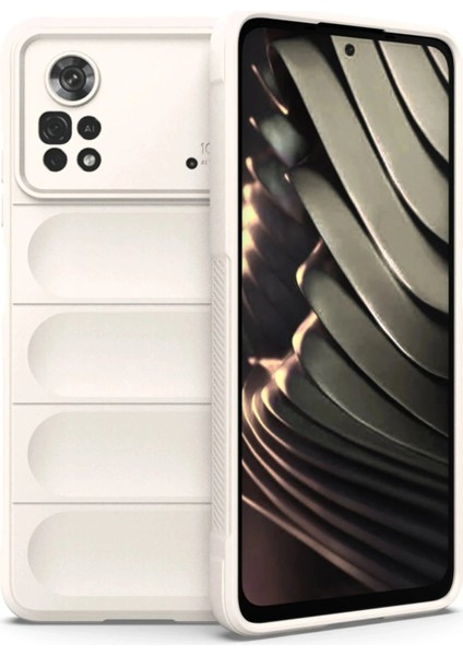 Xiaomi Poco X4 Pro 5g Kılıf Optimum Silikon - Krem