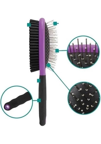 Çift Taraflı Evcil Hayvan Kedi Köpek Temizleme Pet Bakım Fırçası fiyatları