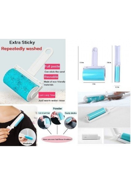 Tüy ve Toz Alma Rulo Seti - Sticky Budy Model 2 - Sarı fırsatları