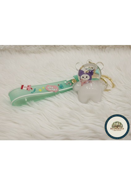 3,lü Anahtarlık Karışık Sulu Ayı Desenli