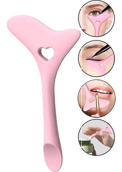 Çok Fonksiyonlu Makyaj Aplikatörü Rimel Eyeliner Ruj Sürme Aparatı - Maske Krem Spatulası modelleri