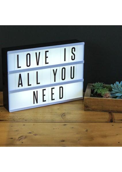 Harflerle Işıklı Mesaj Veren Light Box LED Pano modelleri