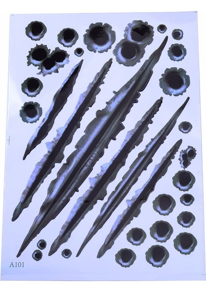 Araç Sticker Mermi ve Oto Sticker Yara Şeklinde 3D indirimleri