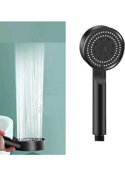 5 Modlu Duş Başlığı Tasarruflu Masaj Etkisi Banyo Duş Başlığı Siyah modelleri