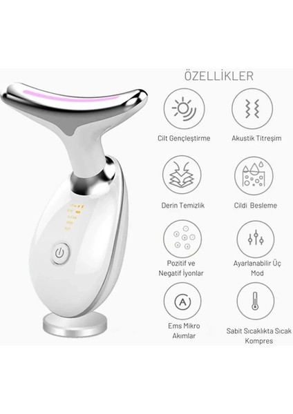 Yüz ve Boyun Kırşıklık Giderici Ems Güzellik Cihazı ( Gıdık,sarkma,kırışıklık) fırsatları