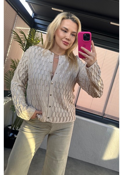 Krem Bürümcük Hırka fırsatları