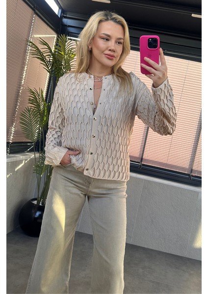 Krem Bürümcük Hırka indirimleri