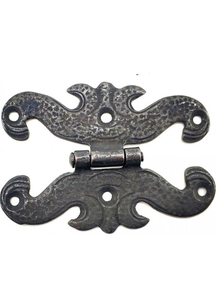 Antika Tarz Dekoratif Pirinç Kelebek Menteşe - 63X45 Mm, Oksit