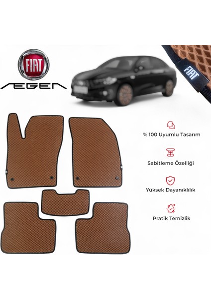 Fiat Egea Eva Paspas Seti | Su Geçirmez, Kaymaz, %100 Uyumlu Özel Tasarım