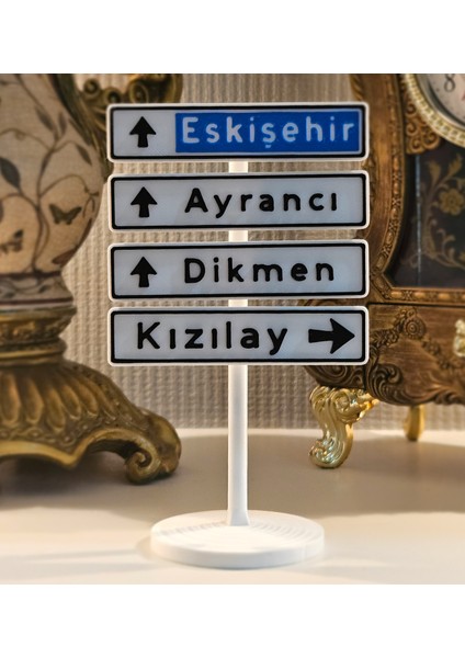 Kızılay Tabelası Masa Süsü – Viral Ankara Akımı Masanızda