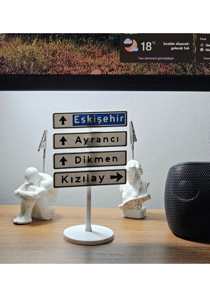 Kızılay Tabelası Masa Süsü – Viral Ankara Akımı Masanızda fiyatları