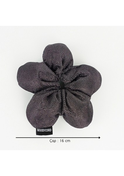El Yapımı Gümüş pofuduk Scrunchie Topuz Tokası fiyatları