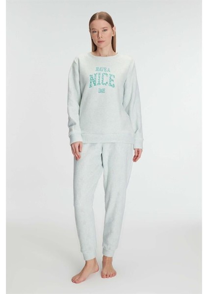 Uzun Kol Polar Pijama Takımı AX21809