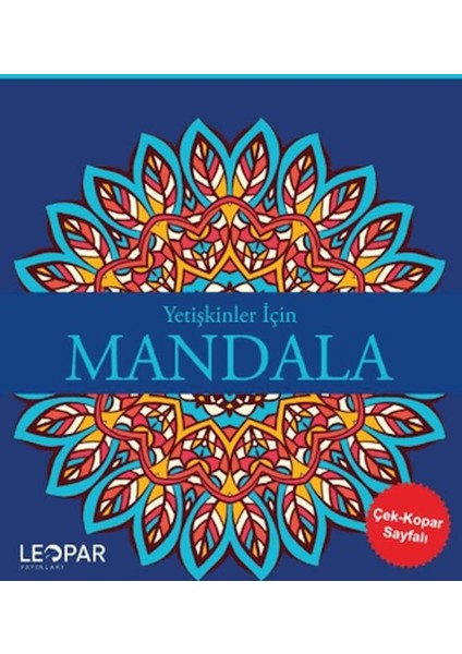 Yetişkinler Için Mandala - Lacivert