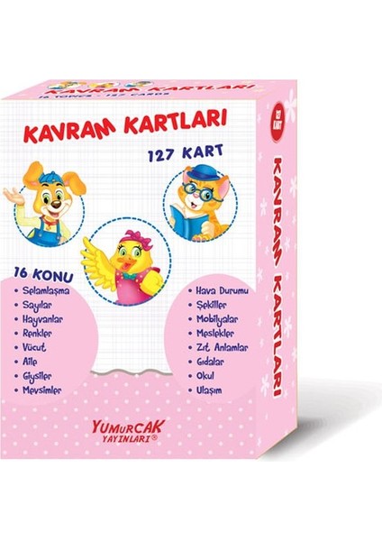 Okul Öncesi Çocuklar Için Kavram Kartları 127 Kart