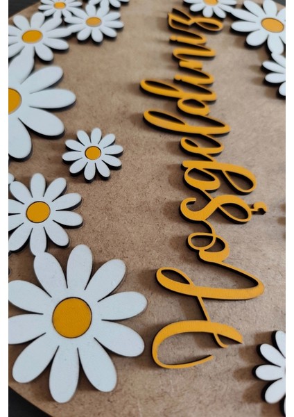 Dekoratif Haşgeldiniz Papatya Motifli Desenli Kapı ve Duvar Süsü indirimleri