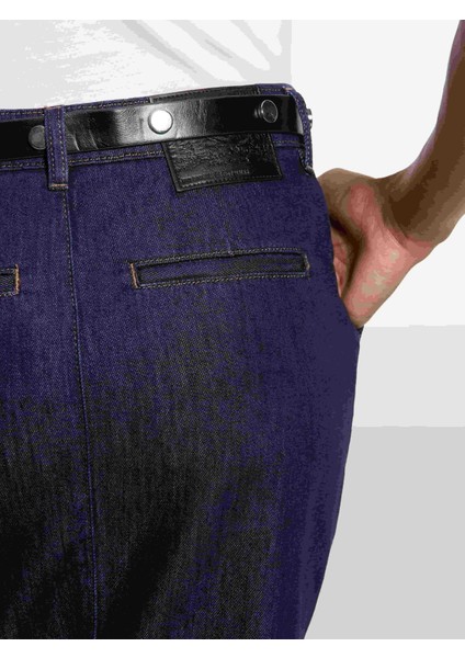 Pamuk ve Liyosel Karışımlı Yüksek Bel Midi Denim Etek Kadın Açık Mavi Etek - 325A447ZL002U fırsatları