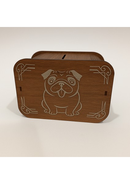 Köpek Kumbara - Ağaç Işleme -Ceviz Ağacı-Kırmızı fiyatları