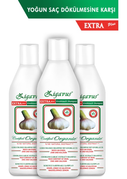 Zigavus Extra Plus Sarımsaklı Şampuan 250 ml - 3 Al 2 Öde