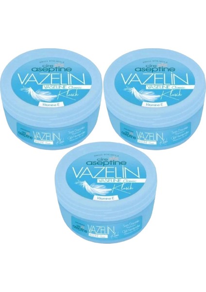 Cire Aseptine Vazelin Klasik 150 ml 3 Adet