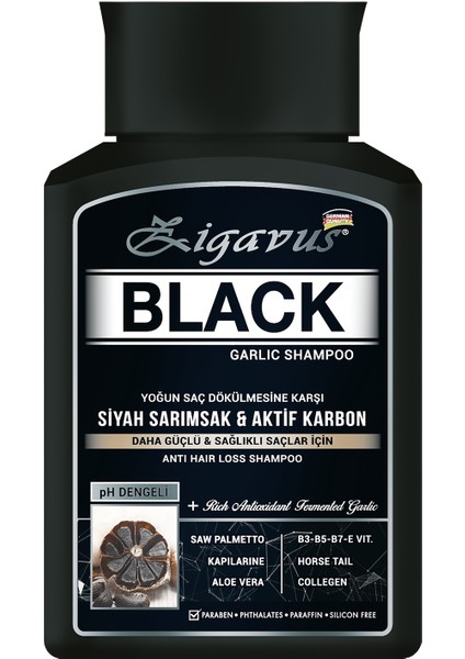 Zigavus Black Siyah Sarımsaklı Şampuan 300 ml - 3 Al 2 Öde fırsatları