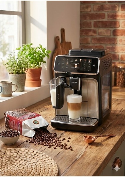 5500 Serisi Lattego Tam Otomatik Kahve Makinesi - Renkli Ekran - Quickstart - Buzlu Kahve +2kg Kahve EP5547