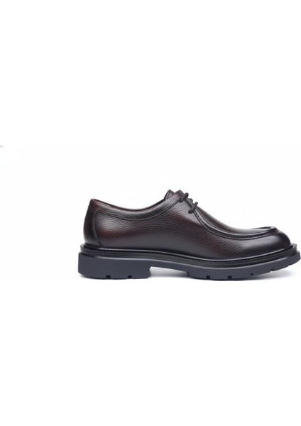 GR0445 Hakiki Floter Deri Yanık Kahve Italyan Tasarım Eva Taban Koku Yapmaz Spor Klasik Ayakkabı modelleri