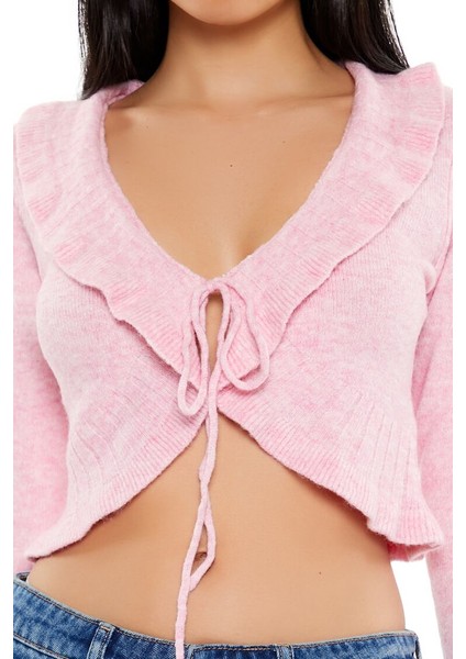 Fırfır Yaka Detaylı Hırka modelleri