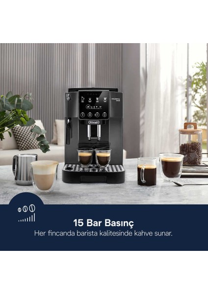 Magnifica Start Tam Otomatik Kahve Makinesi - Soft Touch Panel - Gri/siyah +2kg Kahve ECAM220.22.GB fiyatları