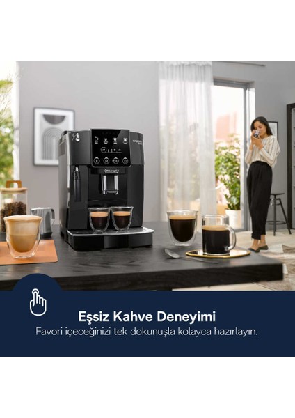 Magnifica Start Tam Otomatik Kahve Makinesi - Soft Touch Panel - Gri/siyah +2kg Kahve ECAM220.22.GB modelleri