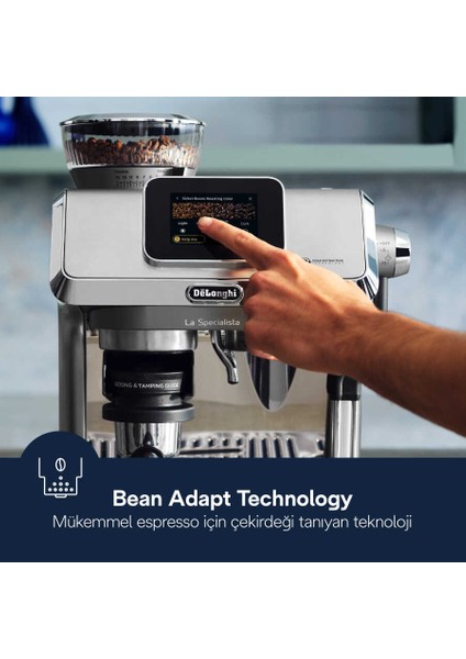 La Specialista Prestigio Manuel Espresso Makinesi - Barista Tipi - Entegre Öğütücü +2kg Kahve EC9455 fırsatları