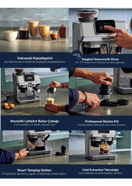 La Specialista Prestigio Manuel Espresso Makinesi - Barista Tipi - Entegre Öğütücü +2kg Kahve EC9455