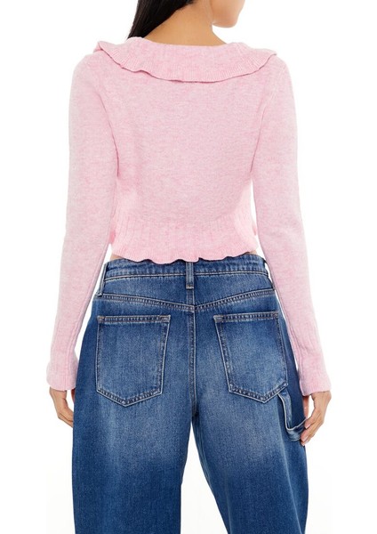 Fırfır Yaka Detaylı Hırka indirimleri