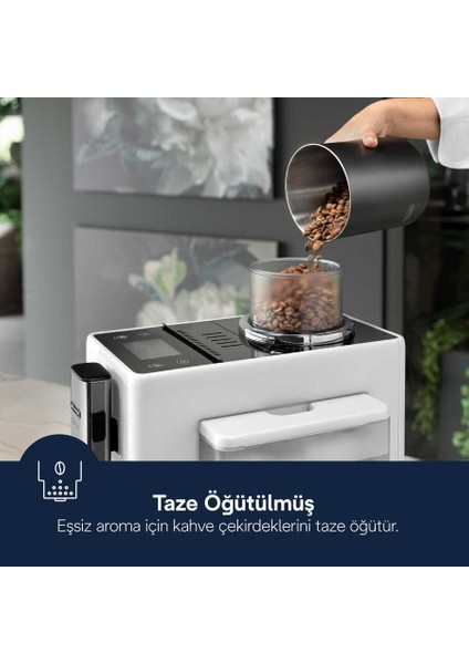 16 Farklı Lezzet Rivelia Bean Switch Tam Otomatik Kahve Makinesi - Beyaz Premium Tasarım - 19 Bar +2kg Kahve EXAM440 indirimleri