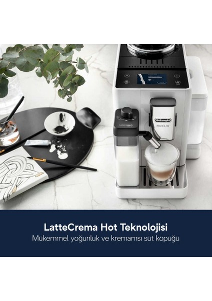 16 Farklı Lezzet Rivelia Bean Switch Tam Otomatik Kahve Makinesi - Beyaz Premium Tasarım - 19 Bar +2kg Kahve EXAM440