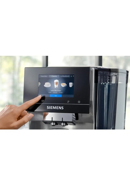 Wi-Fi Uzaktan Takip ve Kontrol EQ700 Integral Premium Tam Otomatik Kahve Makinesi - Iselect Ekran - Home Connect - Inox Paslanmaz Çelik +2kg Kahve TQ713R03 fiyatları