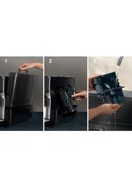 Wi-Fi Uzaktan Takip ve Kontrol EQ700 Integral Premium Tam Otomatik Kahve Makinesi - Iselect Ekran - Home Connect - Inox Paslanmaz Çelik +2kg Kahve TQ713R03