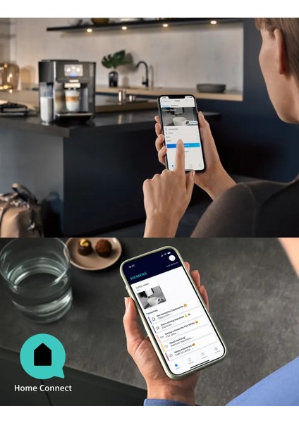Wi-Fi Bağlantılı 10 Farklı Kullanıcı Tanımlı Premium EQ900 Tam Otomatik Kahve Makinesi - Home Connect - Baristamode - Paslanmaz Çelik +2kg Kahve TQ905R03 fiyatları
