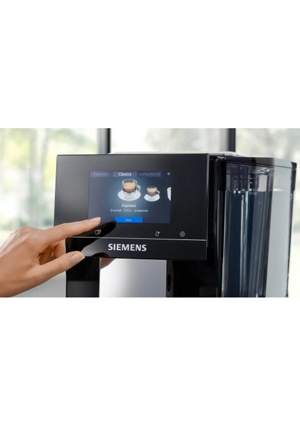 Telefondan Kontrol Özelikli EQ700 Classic Premium Tam Otomatik Kahve Makinesi -19 Bar- Iselect Ekran Siemens Coffeeworld - TP713R19 +2kg Kahve fiyatları